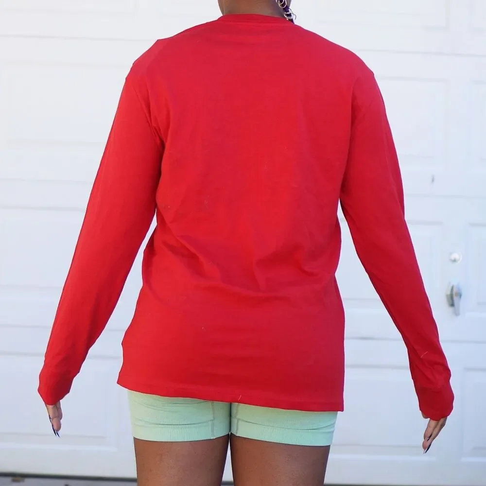 Polo Ralph Lauren Kids L Large Red Long Sleeve Crew Neck T-Shirt NWT Pony Logo